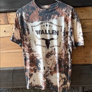 Men's Tie-Dye T-Shirt - Brown and Cream